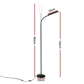 Artiss LED Floor Lamp with Remote Control & 4 Color Temperature Reading Living Room Bedroom Office