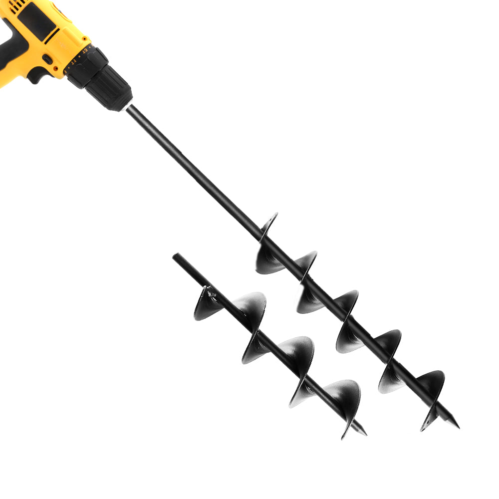 Giantz Power Garden Spiral Auger Hole Digger Earth Drill Bit 75x300 & 600mm