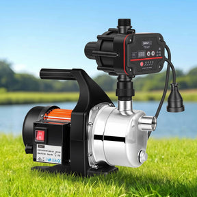 Giantz Garden Water Pump Auto Controller Tank Farm Irrigation House 800W Max.