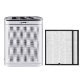 Devanti Air Purifier H12 HEPA Cleaner PM2.5 Display Spare Filter White