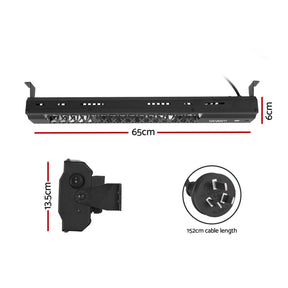 Devanti 2PCS Electric Strip Heater Radiant Infrared Heaters 2000W