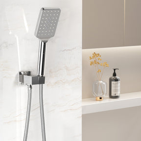 Handheld Shower Head Holder 3.1'' High Pressure Silver