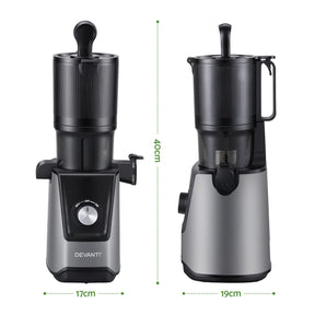DEVANTI Slow Juicer Cold Press 200W for Fruit Vegetable Juice
