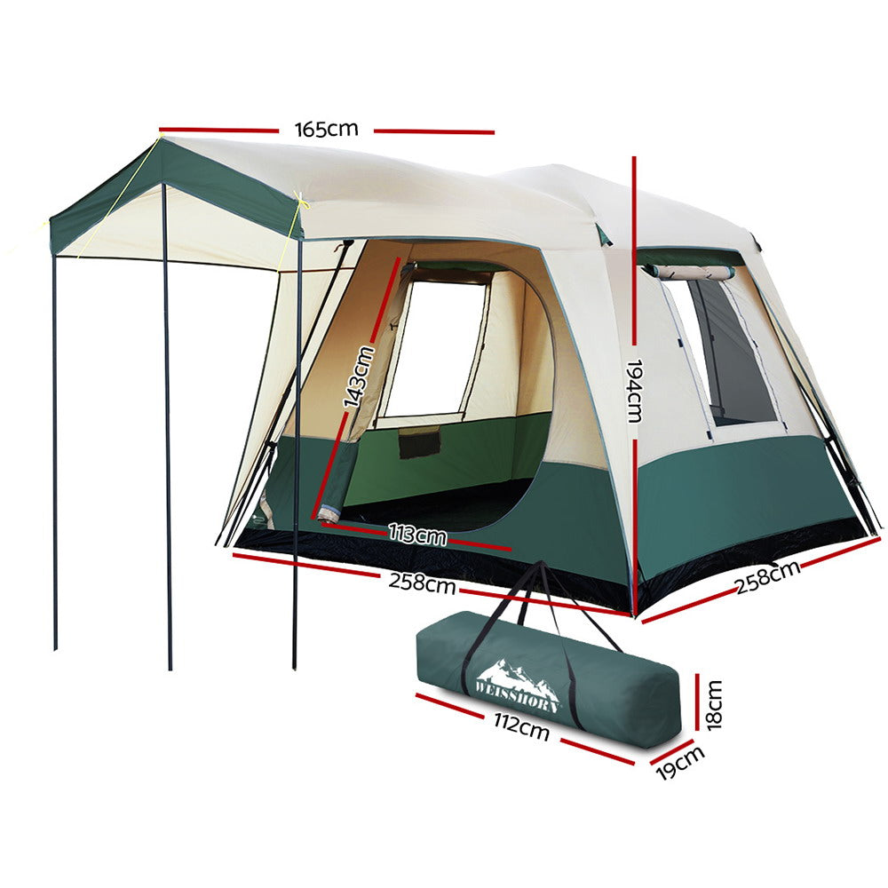 Weisshorn 4-Person Family Dome Tent | Quick Setup Camping Tent