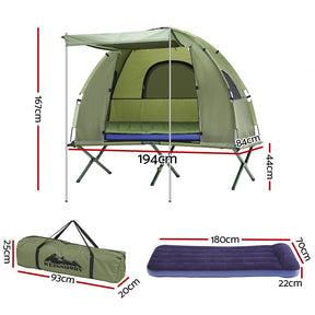 Weisshorn 5-in-1 Camping Tent Cot 1-person Air Mattress Camping Bed