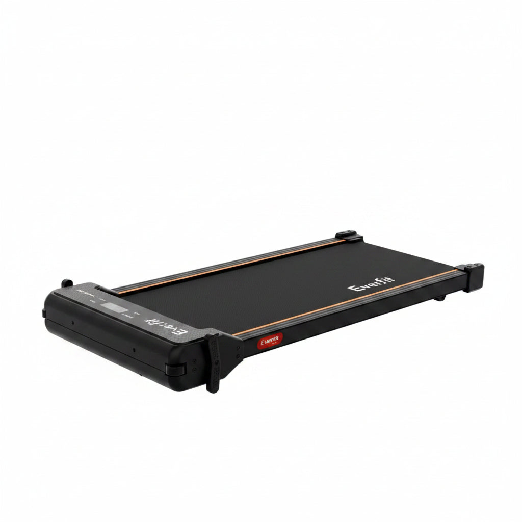 Everfit 2 in 1 Walking Pad Treadmill Dual-Sided Under Desk Treadmills with Foot Massage for Home Gym with App Control Black