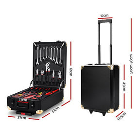 Giantz 816pcs Tool Kit Trolley Case Mechanics Box Toolbox Portable DIY Set