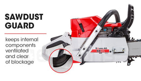 BAUMR-AG 72cc Petrol Chainsaw 24" Bar E-Start Top Handle Saw