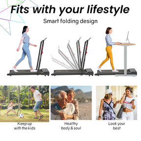 PROFLEX Walking Pad Under Desk Treadmill Foldable LCD Remote