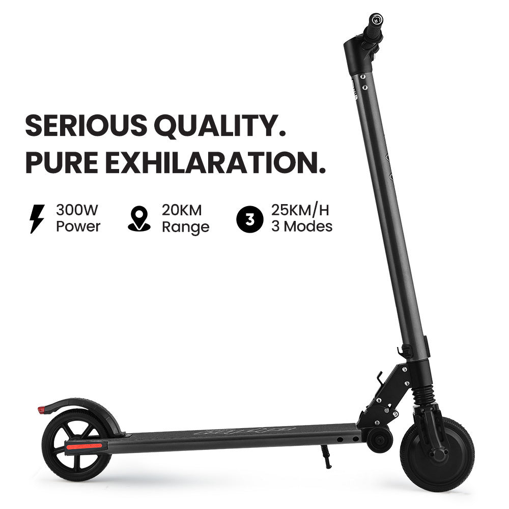 ALPHA Peak 300W Electric Scooter 10Ah Suspension Adults & Teens Black
