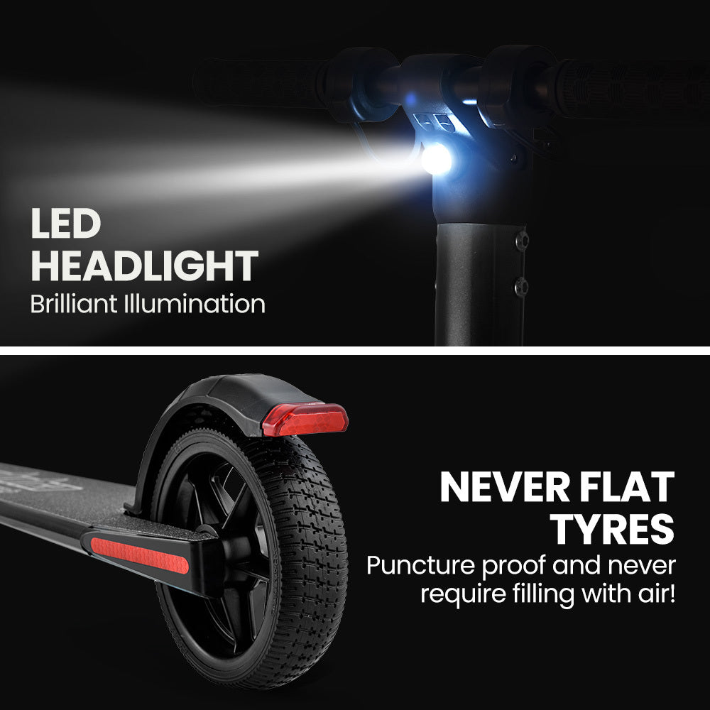 ALPHA Peak 300W Electric Scooter 10Ah Suspension Adults & Teens Black