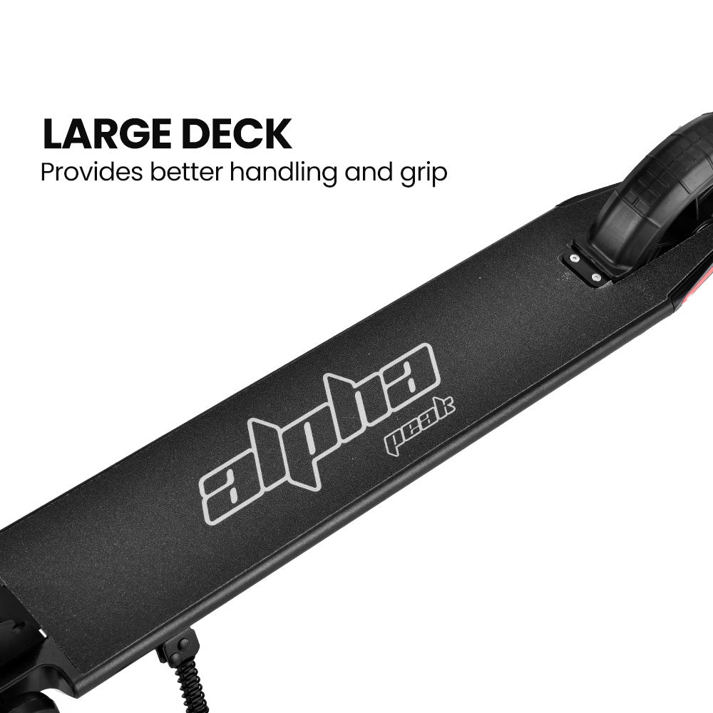 ALPHA Peak 300W Electric Scooter 10Ah Suspension Adults & Teens Black