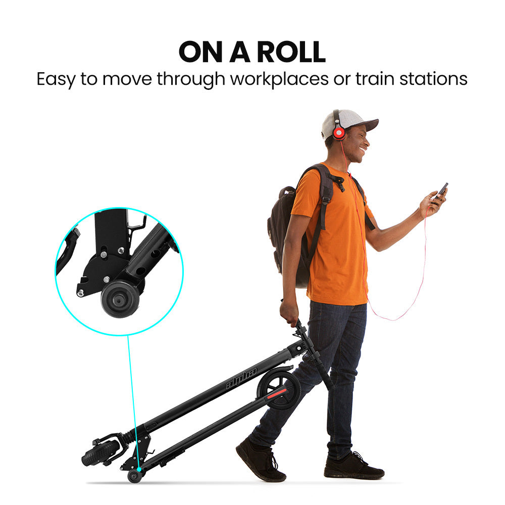 ALPHA Peak 300W Electric Scooter 10Ah Suspension Adults & Teens Black