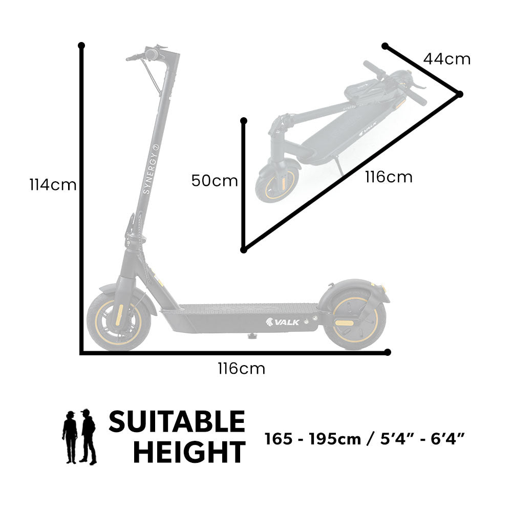 VALK Synergy 7 Electric Scooter 500W 15Ah | Adult eScooter | NZ Compliant