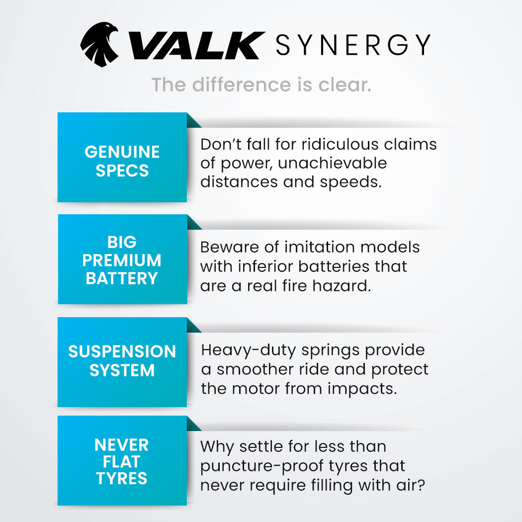 VALK Synergy 7 Electric Scooter 500W 15Ah | Adult eScooter | NZ Compliant