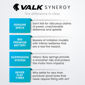 VALK Synergy 7 Electric Scooter 500W 15Ah | Adult eScooter | NZ Compliant