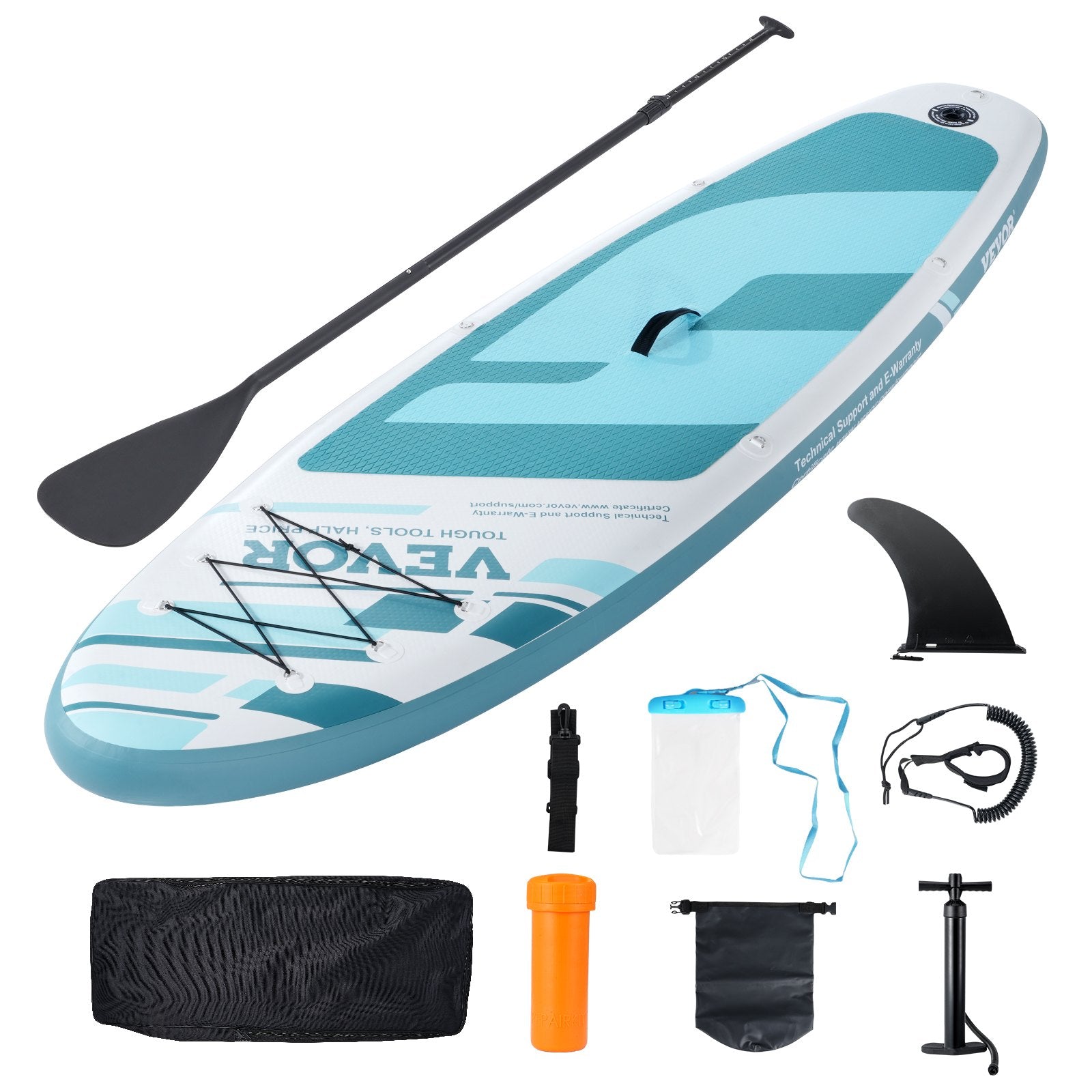 Inflatable Stand Up Paddle Board, 152 mm Wide SUP Paddleboard, with Board Accessories, Pump, Paddle, Fin, Phone Bag, Backpack, Ankle Leash, Repair Kit, Non-slip Deck for Youth & Adults