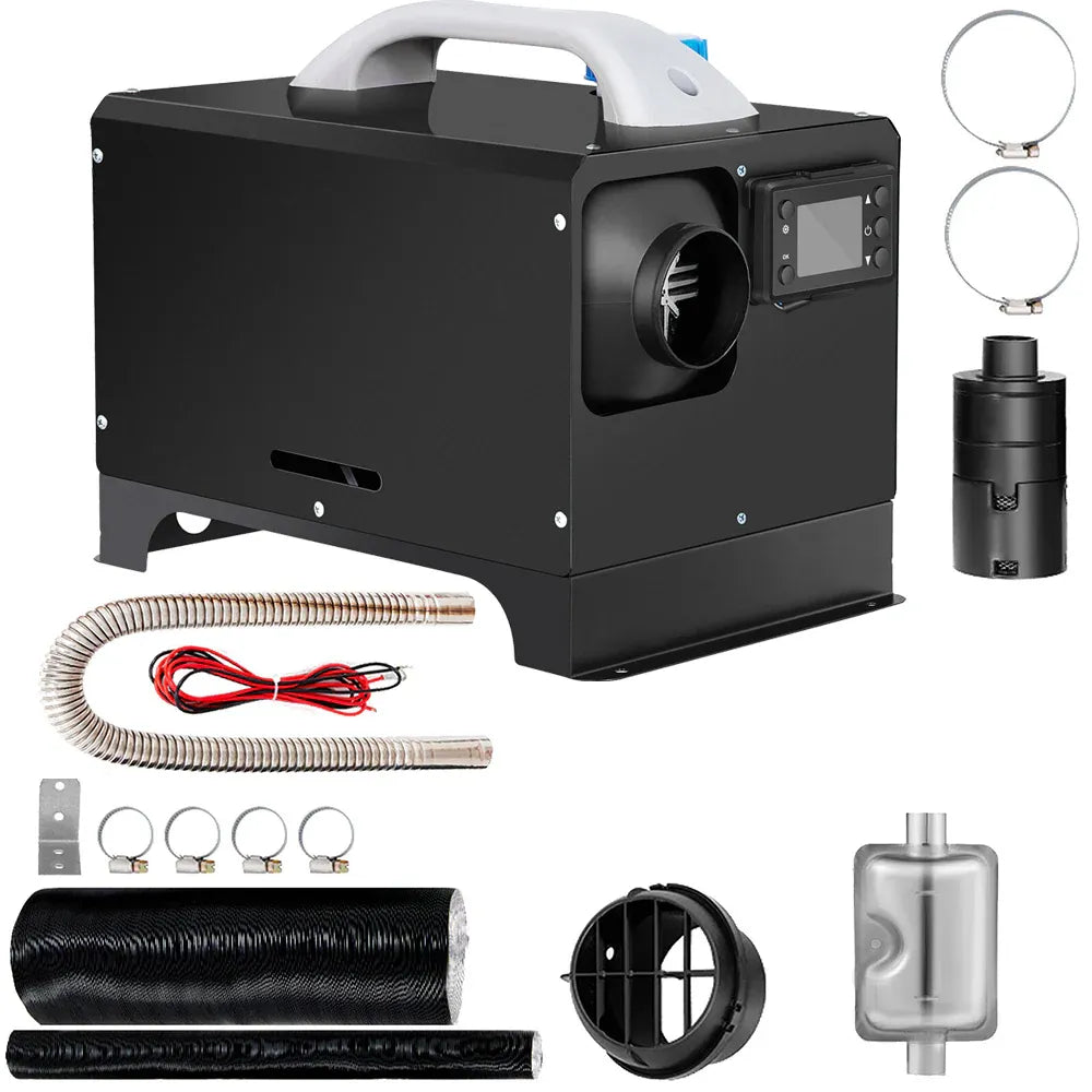 12V 8KW Diesel Air Heater Kit with LCD Display & Remote Control
