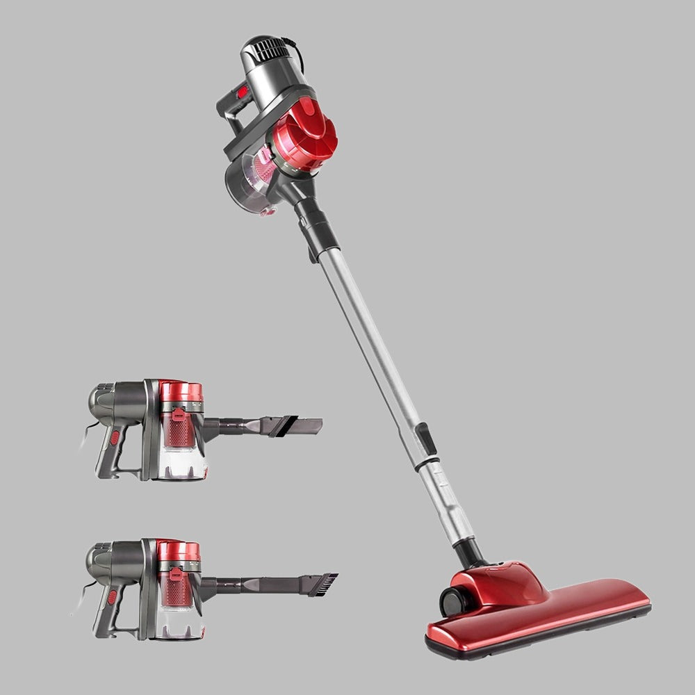 Devanti Handheld Vacuum Cleaner Bagless Corded 450W Red