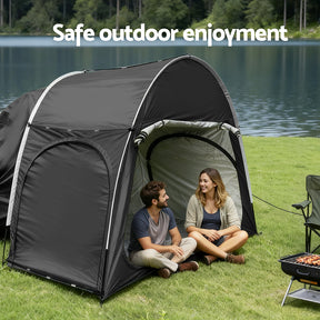 Weisshorn Camping Tent Car SUV Rear Hatchback Tents Canopy Portable Outdoor Family Black