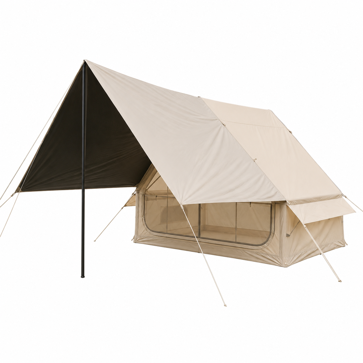 Weisshorn Inflatable A-Frame Tent with Extended Side Awning Basecamp Shelter