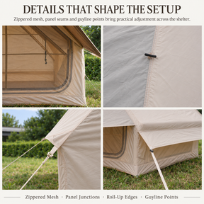 Weisshorn Inflatable A-Frame Tent with Extended Side Awning Basecamp Shelter