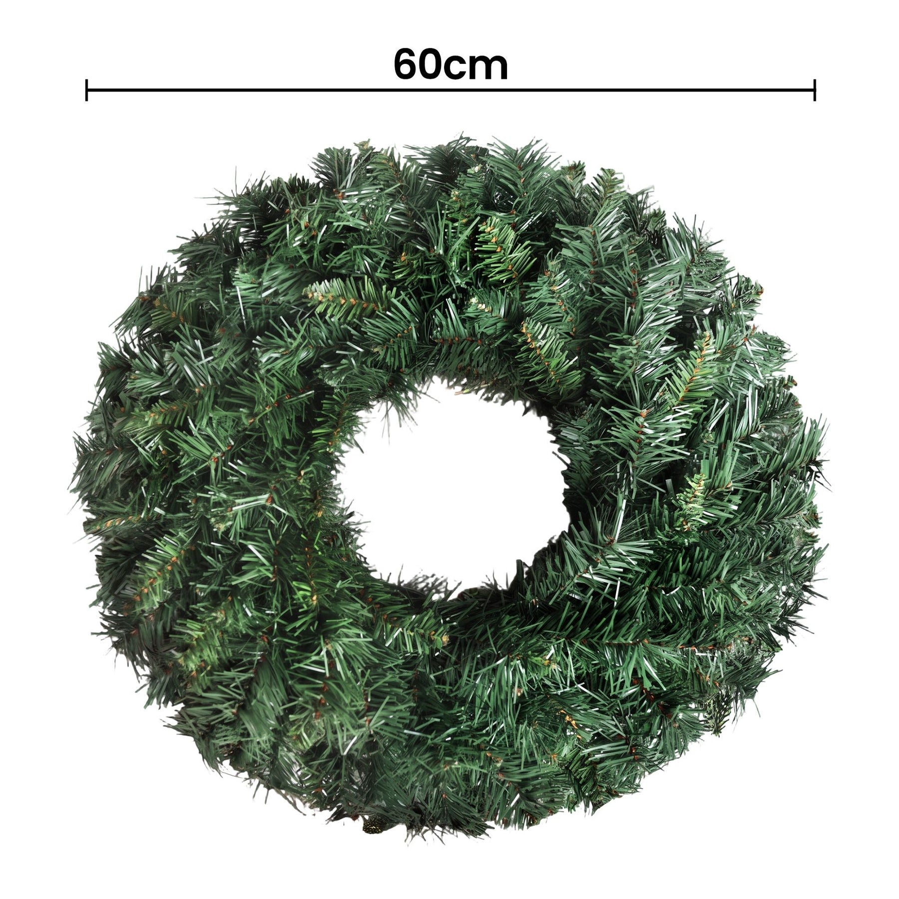 Jingle Jollys 60cm Christmas Wreath Garland Xmas Decorations Wedding Party