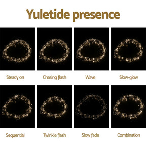 Jingle Jollys 3X3M Christmas Lights Curtain String Light 300 LED Warm White