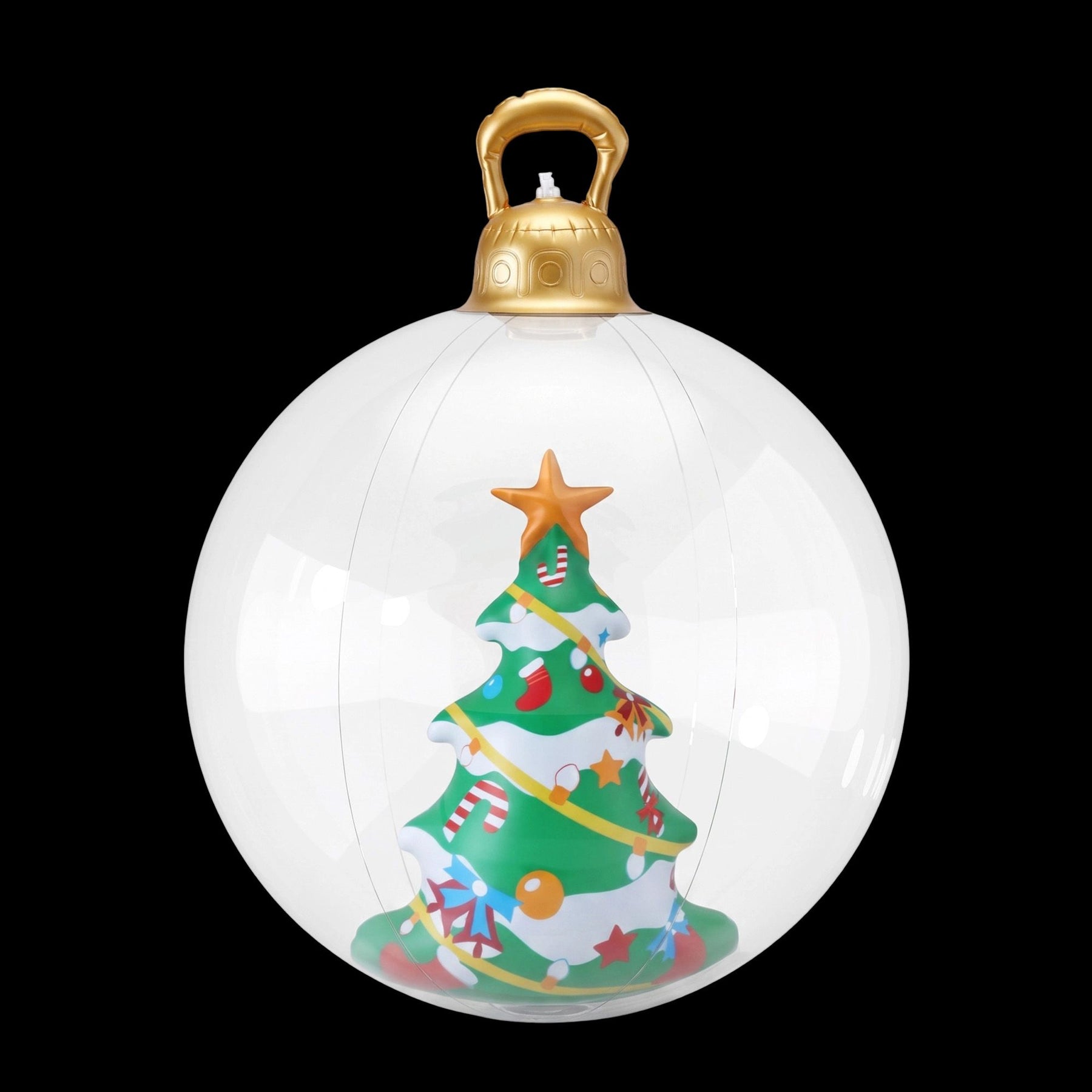 Jingle Jollys Christmas Inflatable Ball 60cm Tree Decoration Giant Bauble Clear