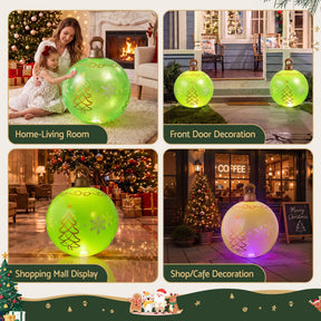 Jingle Jollys Christmas Inflatable Ball 60cm Led Illuminated Xmas Decoration