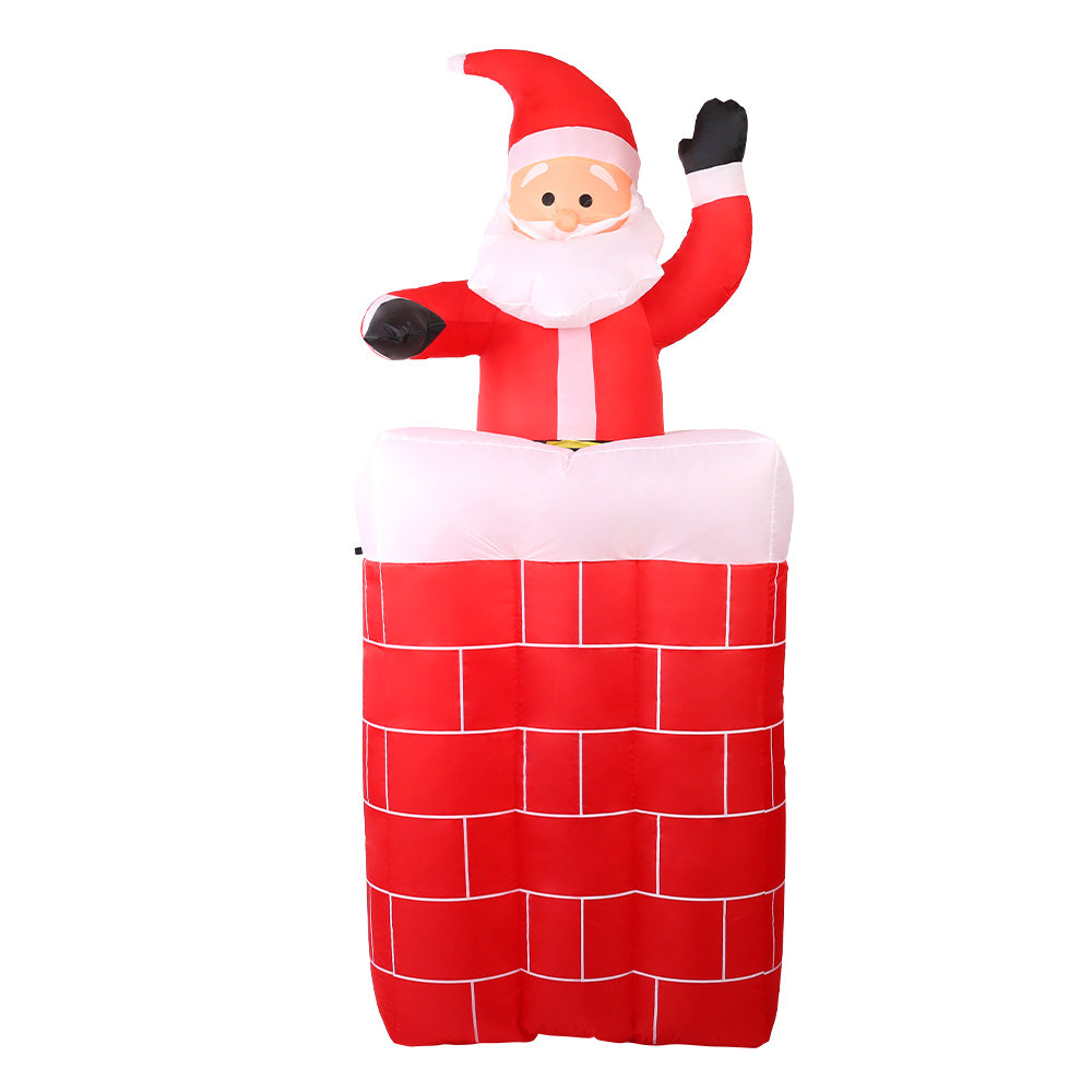 Jingle Jollys Christmas Inflatable Santa Pop Up 1.8M Illuminated Decorations