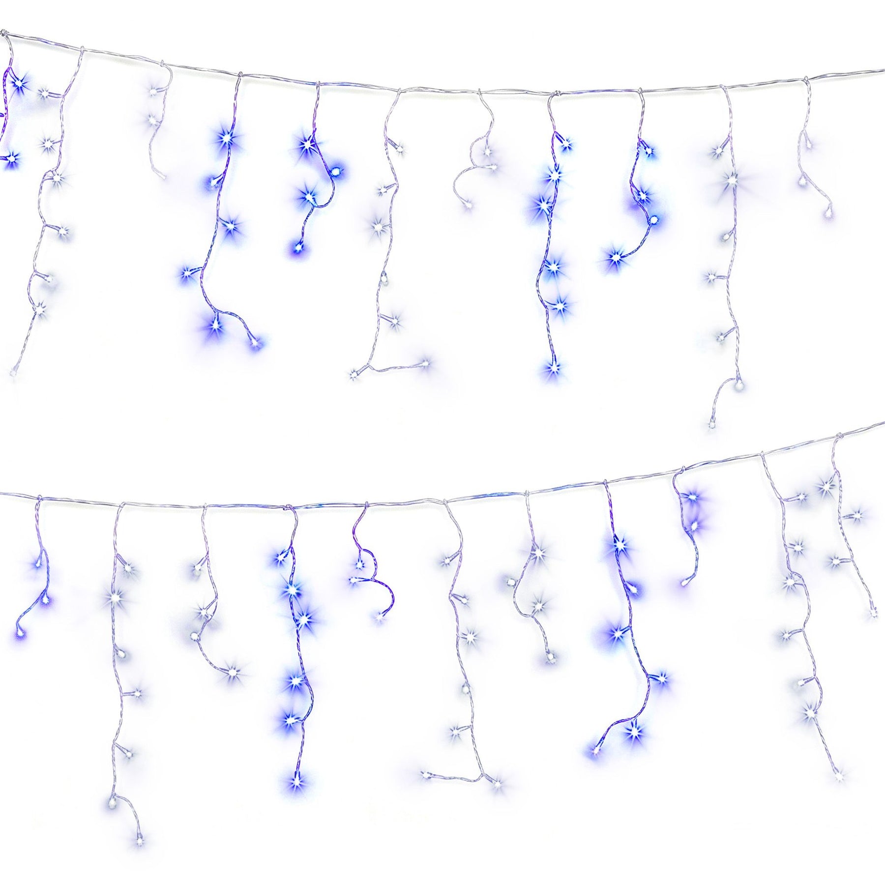 20M Christmas Lights Icicle Light 800 LED Blue White Decor Jingle Jollys