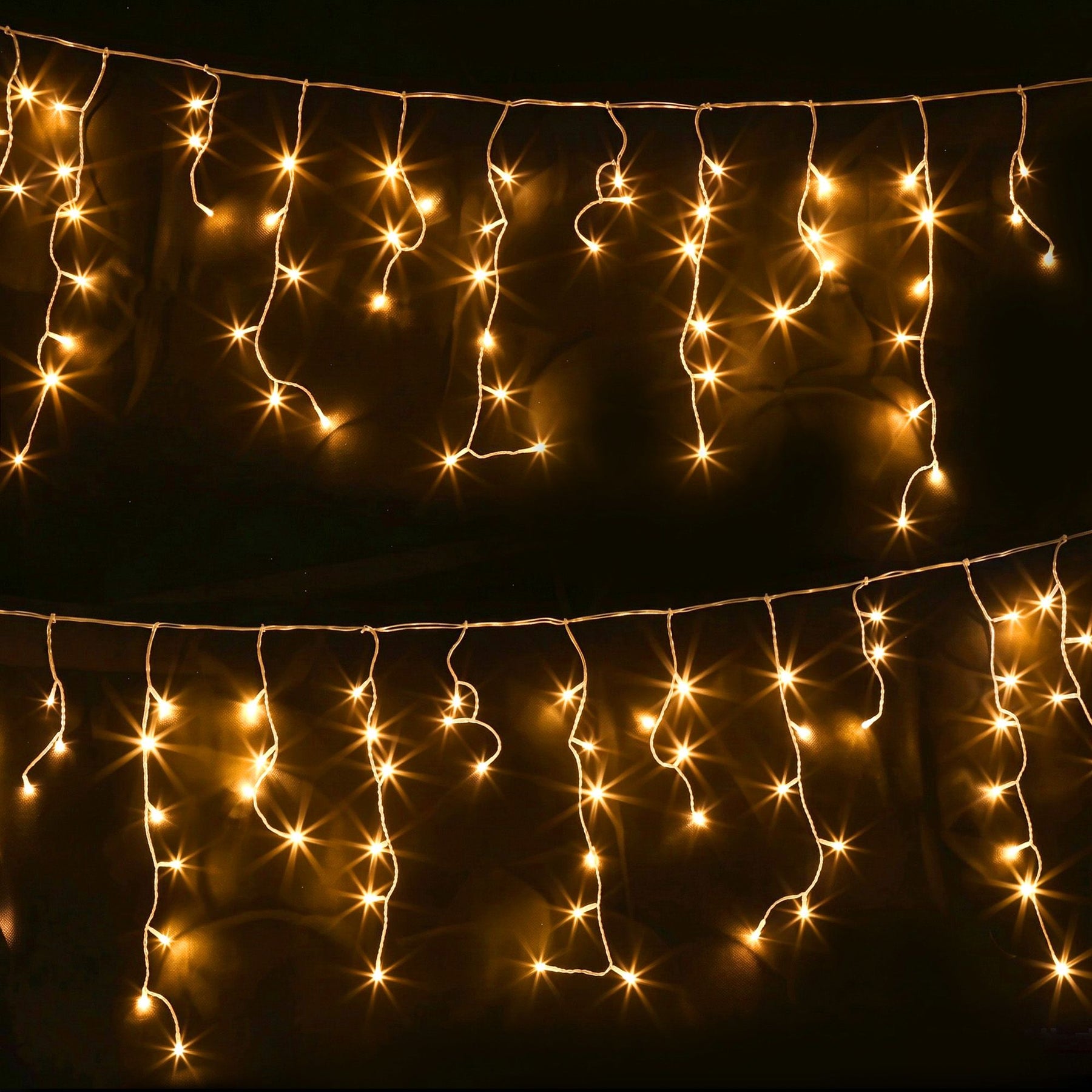 20M Christmas Lights Icicle Light 800 LED Warm White Decor Jingle Jollys