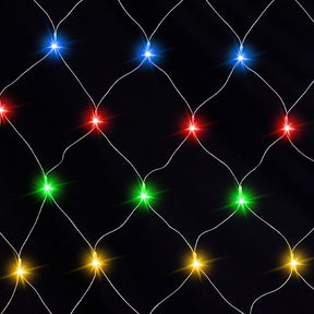 Jingle Jollys Christmas Lights 5Mx3M Net String Light 600 LED Colourful Beads
