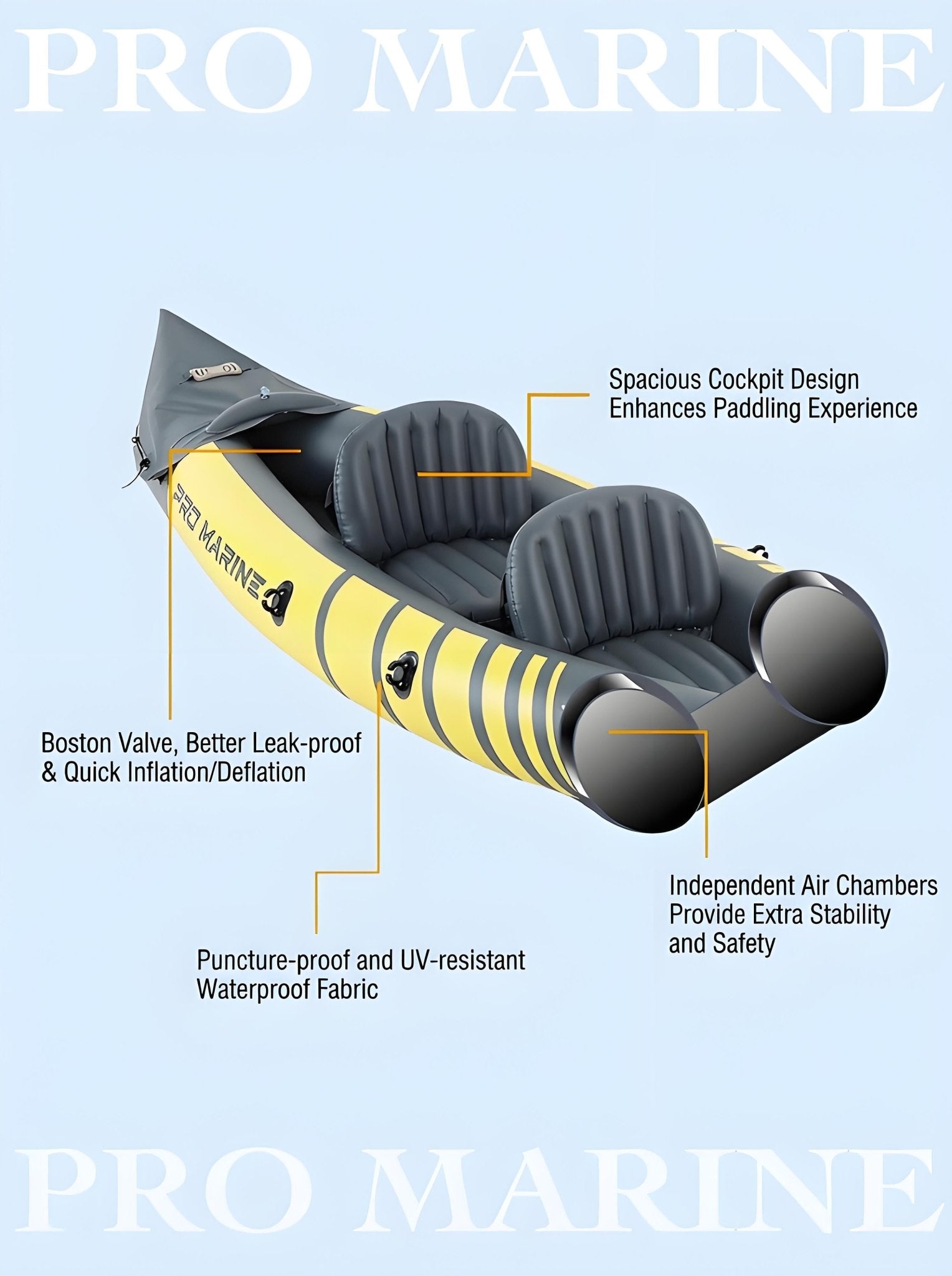 Advanced Elements Inflatable Kayak 2 Person Convertible Yellow - SportZone.co.nz