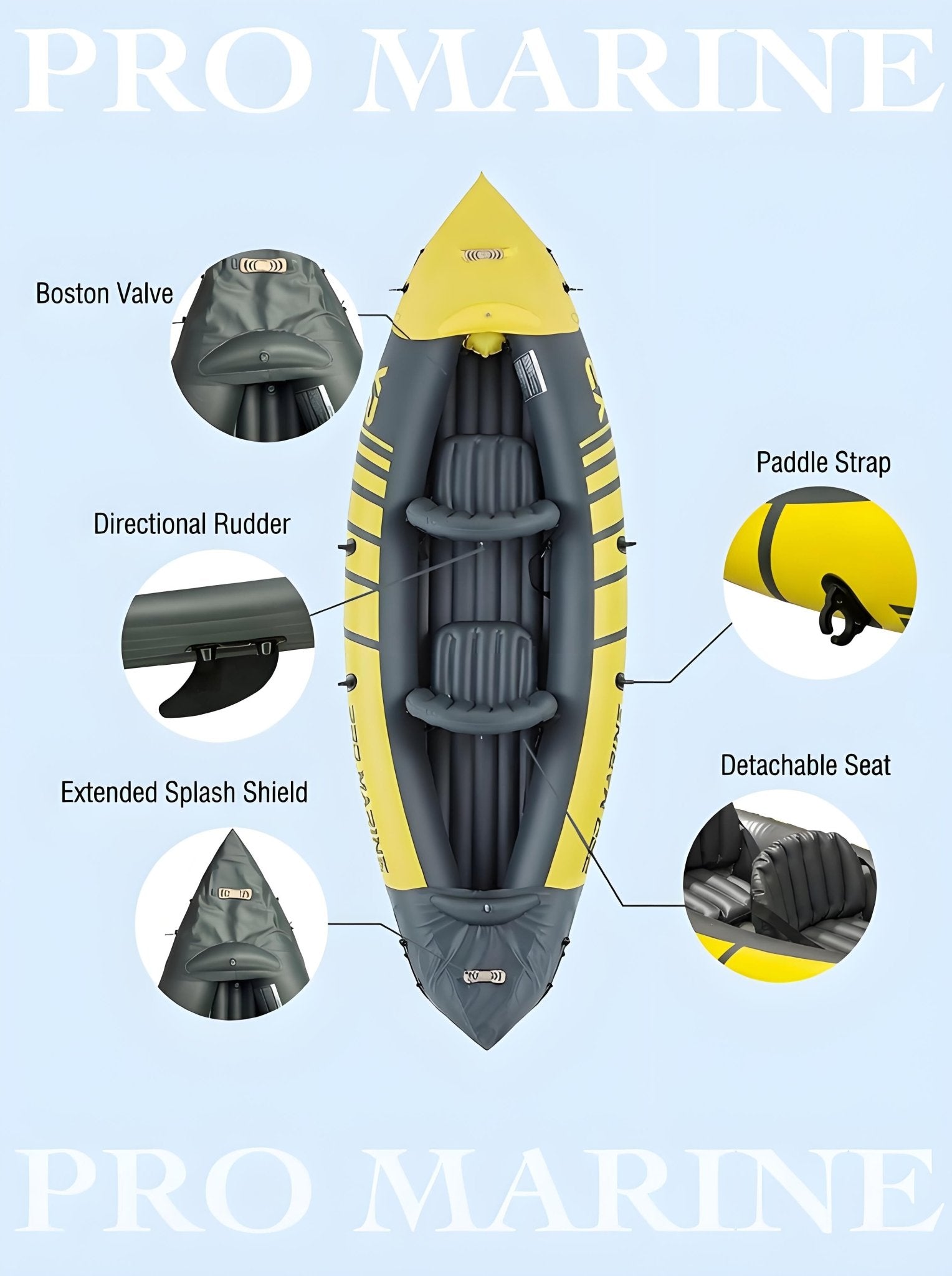 Advanced Elements Inflatable Kayak 2 Person Convertible Yellow - SportZone.co.nz