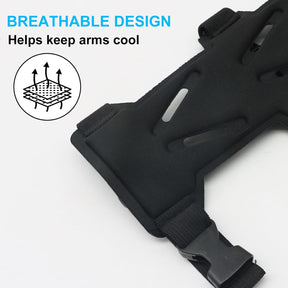 Archery Arm Guards - 1 Piece - Black - Adjustable - Wrist & Forearm Protection - Unisex - Suitable for Teens & Adults - SportZone.co.nz