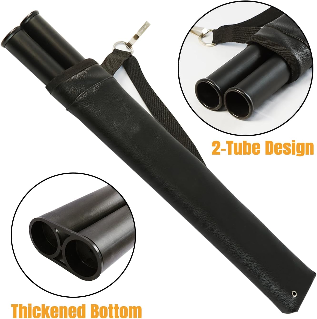 Archery Arrow Quiver Hip Tube with 2 - Tubes and Belt Clip Lightweight for Youth Carbon Wooden Crossbow Arrows Holder - SportZone.co.nz