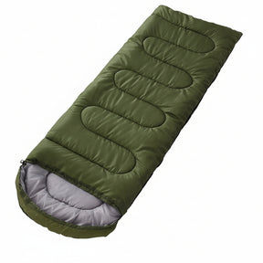 Army Green 0.7kg Ultra - Lightweight Compact Sleeping Bag | Portable Outdoor Camping & Travel Gear | Breathable Warm Weather Sleep System - SportZone.co.nz