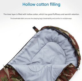 Army Green 0.7kg Ultra - Lightweight Compact Sleeping Bag | Portable Outdoor Camping & Travel Gear | Breathable Warm Weather Sleep System - SportZone.co.nz