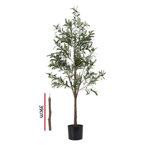 Artiss 180cm Artificial Olive Tree Faux Trees Indoor Decor Artificial Plants Lifelike Plant 1.8M - SportZone.co.nz