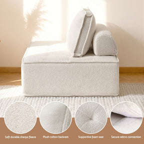 Artiss 2 Floor Sofa Lounge Chair with Pillow - SportZone.co.nz