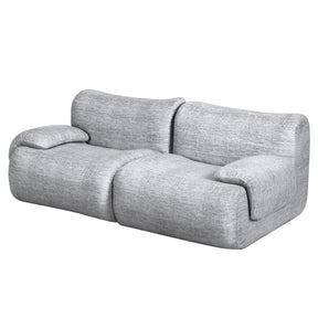 Artiss 2 Seater Sofa Modular Sectional Sofas Couch Bed No Assembly Living Room Grey - SportZone.co.nz