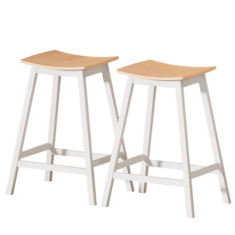 Artiss 2x Bar Stools Wooden Chairs Oak - SportZone.co.nz