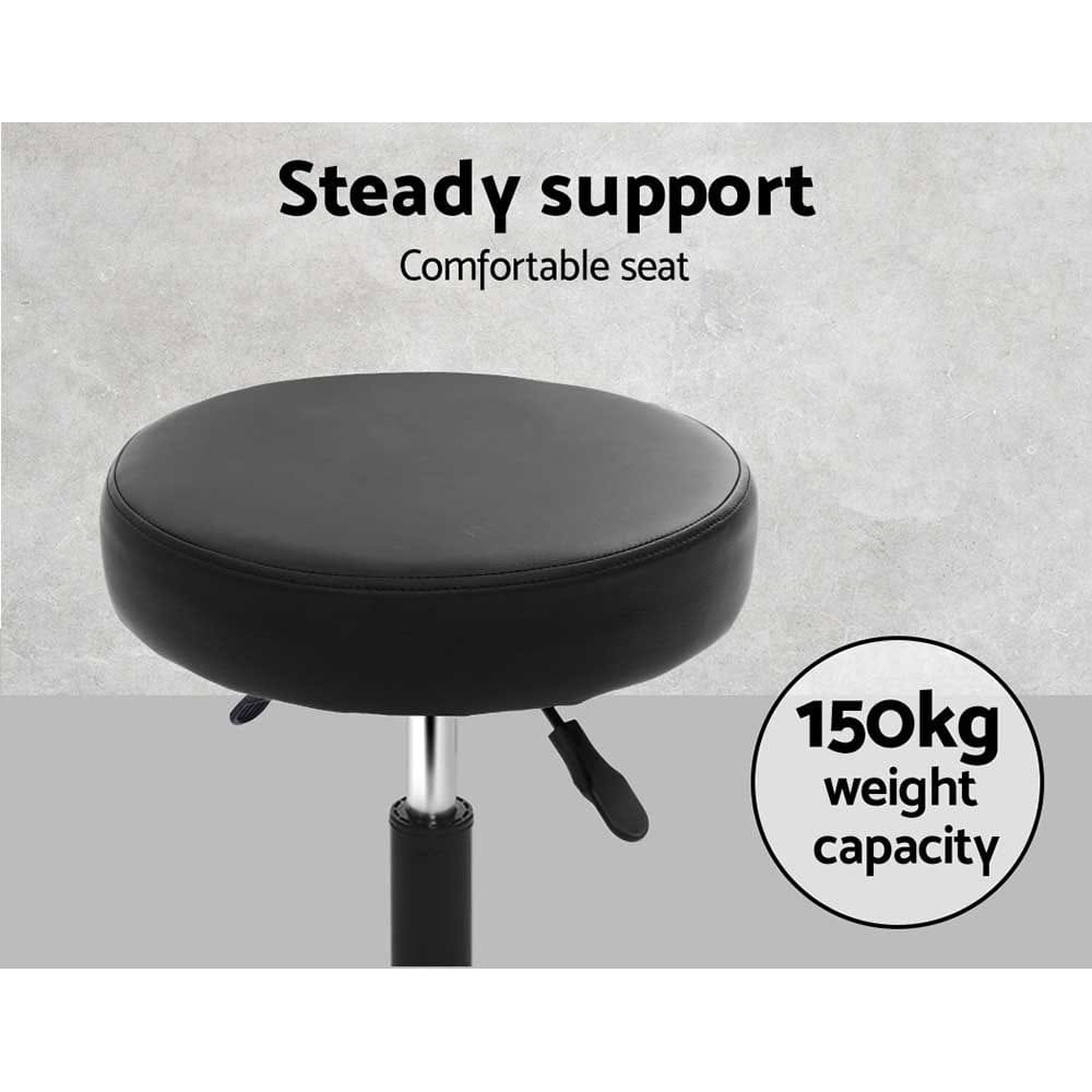 Artiss 2x Salon Stool Round Swivel Chair - SportZone.co.nz