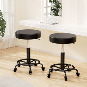 Artiss 2x Salon Stool Round Swivel Chair - SportZone.co.nz
