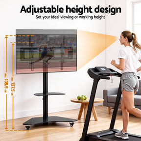 Artiss 40 - 100" TV Stand Mount Bracket Universal Adjustable Height with Wheels - SportZone.co.nz