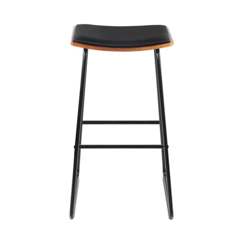 Artiss 4x Bar Stools Leather Padded Metal - SportZone.co.nz