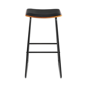 Artiss 4x Bar Stools Leather Padded Metal - SportZone.co.nz