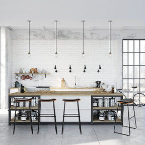 Artiss 4x Bar Stools Leather Padded Metal - SportZone.co.nz